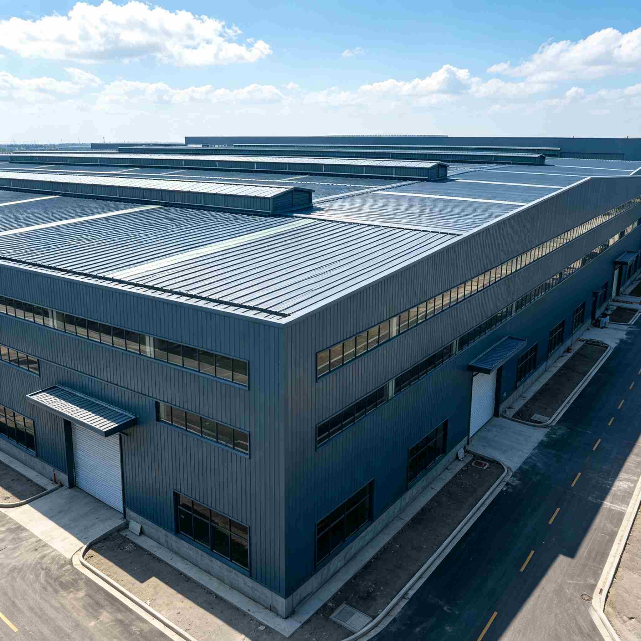 โรงงานผลิตเฟรมโลหะสำเร็จรูป Q355B แบบกำหนดเอง